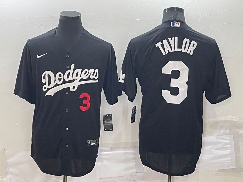 Men Los Angeles Dodgers #3 Taylor Black Inversion Elite Nike 2022 MLB Jersey->new york yankees->MLB Jersey